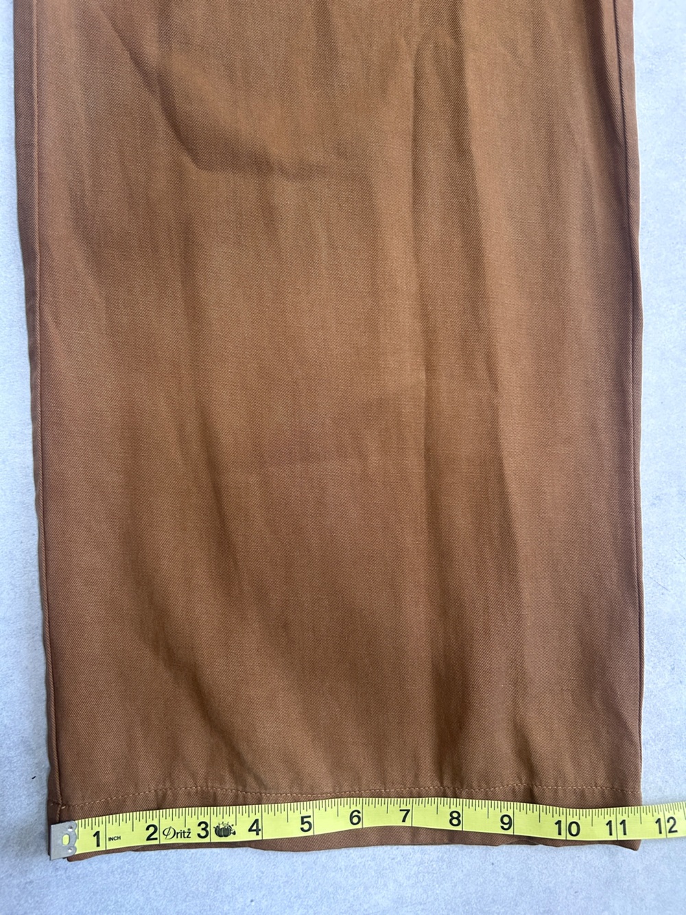 Madewell Harlow High Rise Wide Leg Trouser Pants in Acorn / Warm Brown Size 4 - Picture 14 of 16